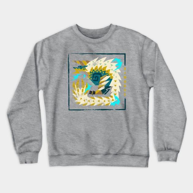 Monster Hunter World - Zinogre Crewneck Sweatshirt by Fadelias